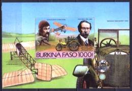 BURKINA FASO,  Automobile Et Avion, Blériot, Benz, Aviateurs, Plane. Yvert BF 28. Non Dentélé, Imperforate ** Mnh - Airplanes