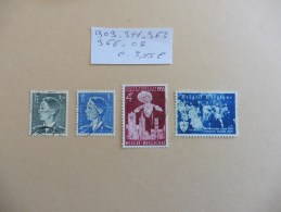 Belgique  : 4 Timbres Oblitérés - Collections