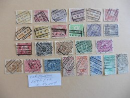 Belgique  : Colis Postaux :25  Timbres Oblitérés - Colecciones