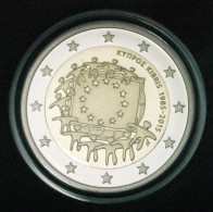 § FLAG: CYPRUS ★ 2 EURO 2015 PROOF! LOW START★ NO RESERVE! - Chypre