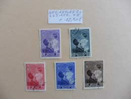Belgique :   5 Timbres Oblitérés - Collections
