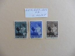 Belgique :   3 Timbres Oblitérés - Colecciones