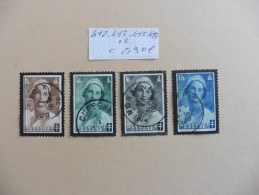 Belgique :   4 Timbres Oblitérés - Collections