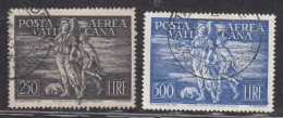 Vaticano - 1948 - Arcangelo E Tobiolo Con Varietà "pieghe Nella Carta" - Abarten