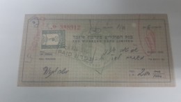 Israel-the Workers Bank Limited-(number Chek-388912)-(200lirot)-1946 - Israel