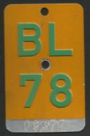 Velonummer Mofanummer Basel Land BL 78 - Number Plates