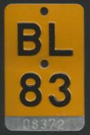 Velonummer Mofanummer Basel Land BL 83 - Plaques D'immatriculation