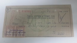 Israel-the Workers Bank Limited-(number Chek-434989)-(250lirot)-1946 - Israël