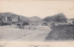 QUISSAC Pont Sur Le Vidourle  Animées Gard Femmes Triant Des Cailloux - Quissac