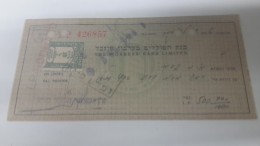 Israel-the Workers Bank Limited-(number Chek-426857)-(500lirot)-1946 - Israel