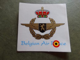 Autocollant-Belgian Air-Force - Luchtvaart