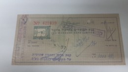 Israel-the Workers Bank Limited-(number Chek-422439)-(1000lirot)-1946 - Israel