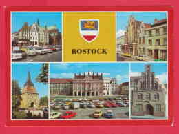 216338 /  Rostock - CAR , ERNST THALMANN PLATZ , RATHAUS , KERKHOFHAUS , GROSSE WASSERSTRASSE , Germany Allemagne - Rostock