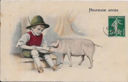 CPA Fantaisie Cochon Pig Circulé - Schweine