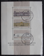 MiNr. 1287 - 1289 (Block 20) Deutschland Bundesrepublik Deutschland 1986, 20. Juni. Blockausgabe: Grundgedanken Der Demo - 1981-1990