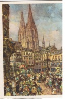 COST-L5 -ALLEMAGNE Entier Postal Illustré Du Carnaval De Cologne 1939 Défilé, Cathédrale Et Coiffe - Cartoline