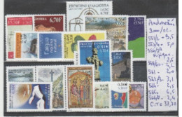 TIMBRES DE L ANDORRE NEUF ** LUXE NR 551/2-553/4-556/7A TRIPIQUE-558/60-561-562/3-564-565-566/7-** COTE 37.70€ - Ungebraucht