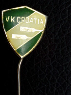 VINTAGE  VK CROATIA CLUB CANOE ROWING ENAMEL BADGE PIN SING PERFECT - Remo