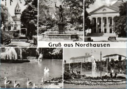 Nordhausen - S/w Mehrbildkarte 1 - Nordhausen