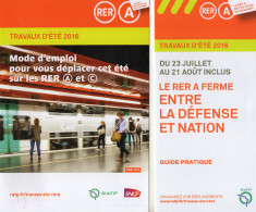 PLANS RATP RER A Travaux D'Eté 2016 - Europa