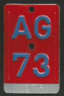 Velonummer Aargau AG 73 - Placas De Matriculación