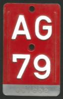 Velonummer Aargau AG 79 - Plaques D'immatriculation