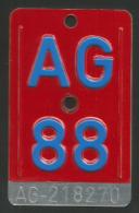 Velonummer Aargau AG 88 - Placas De Matriculación