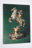 OLD Soviet  Postcard  - Silver Goblet  - CUPID ON HORSE - Arch - Archer  - 1979 - Archery