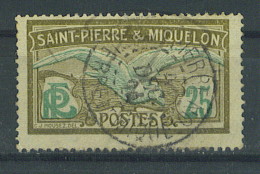 VEND BEAU TIMBRE DE SAINT-PIERRE ET MIQUELON N°110 , CACHET "SAINT-PIERRE" !!!! - Used Stamps