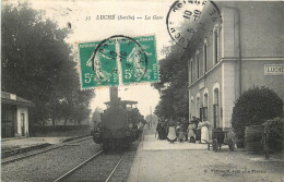 72 - LUCHE - Gare - Chemin De Fer - Train - Luche Pringe