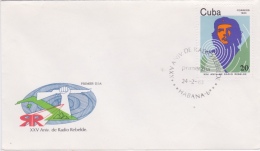 Cuba-1983 Che Guevara 25th Anniversary Of The Rebel Radio Station First Day Cover - FDC