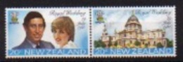 New Zealand Set Of Stamps To Celebrate The Royal Wedding Between Princess Diana And Prince Charles. - Neufs