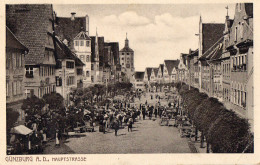 GÜNZBURG A. D. - GUENZBURG -  HAUPTSTRASSE - MARCHE - ANIMATION - - Guenzburg