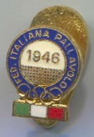 VOLLEYBALL Pallavolo - ITALY, Federation, Enamel, Vintage Pin, Badge, Button Hole - Voleibol