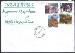 Mailed Cover (letter) With Stamps Christmas 2011, Cherry 2009  From  Poland - Briefe U. Dokumente