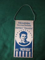 Fudbalski Klub-Morava-Memorial-Milutin Djokovic-Small Sport Flag 8 X 16 Cm - Bekleidung, Souvenirs Und Sonstige