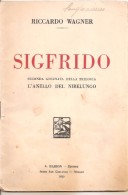 LIBRETTO OPERA SIGFRIDO R. WAGNER 1930  BARION - Other Products