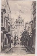 TURQUIE ,TURKEY,TURKIYE,Constantinople,KONSTANTINOUPOLIS,istanbul,STAMBOUL,1920,rue BOUYOUK HENDEK,DRAPEAU - Turkije