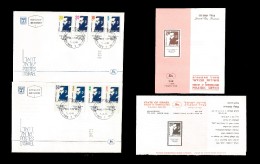 E)1986 ISRAEL, THEODOR HERZL, SC A388 922-929, FDC, FDB, NICE LOT SET - Verzamelingen & Reeksen