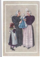 Dutch Fashion Artist Image, Huizen 1920, Women With Baby, C1940s Vintage Postcard - Europa