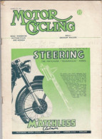 MOTOR CYCLING  In Lingua INGLESE  -  MARCH 1952  (270310) - Motoren