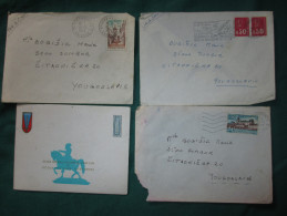 T9-Cover-Envelope-Card-Special Military School Of Saint-Cyr/The École Spéciale Militaire De Saint-Cyr,France-Yugoslavia - Francobolli Di Guerra