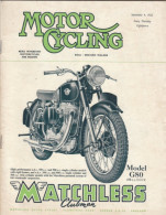 MOTOR CYCLING  In Lingua INGLESE  -   SEPTEMBER 1952  (270310) - Motoren