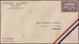 1930-PV-137 CUBA FIRT FLIGHT. 31 OCT 1930. SANTIAGO DE CUBA- HABANA. - Poste Aérienne
