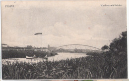 PREETZ Kirchsee Mit Brücke Ruderboot Belebt Gelaufen 8.6.1910 Fast TOP-Erhaltung - Preetz