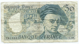 50 Francs Quentin De La Tour- 1989 - 50 F 1976-1992 ''Quentin De La Tour''