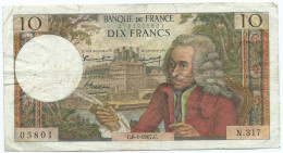10 Francs Voltaire 1967 C - 10 F 1963-1973 ''Voltaire''