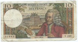 10 Francs Voltaire 1967 Q - 10 F 1963-1973 ''Voltaire''