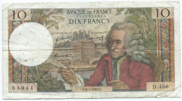 10 Francs Voltaire 1969 E - 10 F 1963-1973 ''Voltaire''