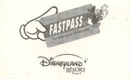 -PASS--DISNEYLAND-PAPIER-FASTPASS-2008-TBE - Disney Passports